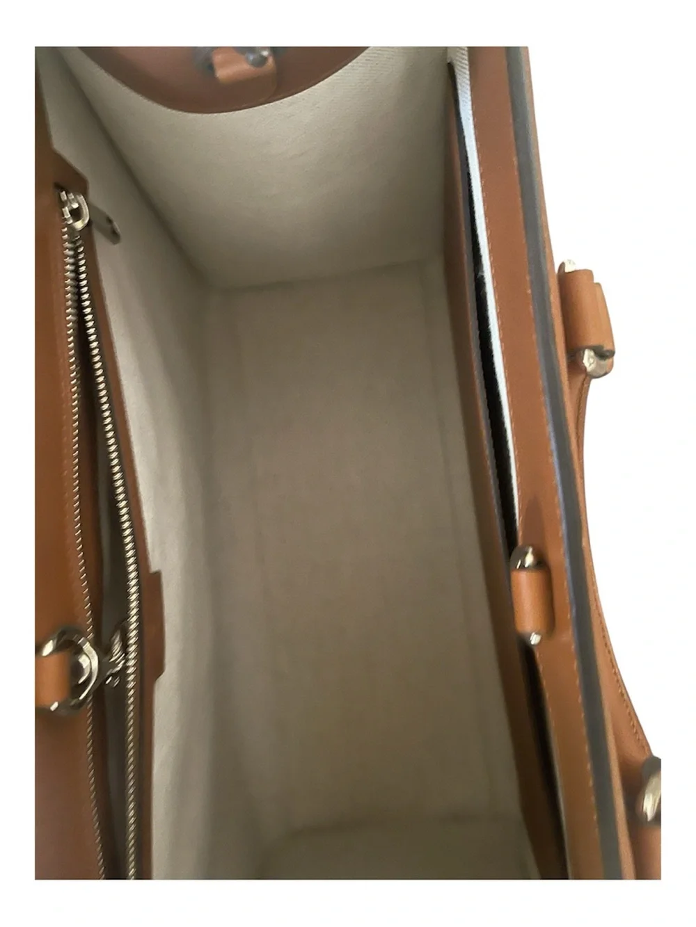 Gucci Embossed GG Leather Briefcase in Tan Brown